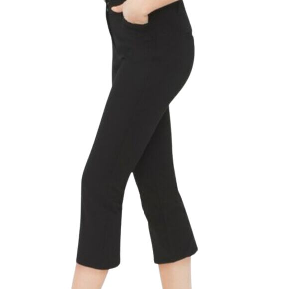 WHBM The Slim Crop Pant in Black NWT Size 10 Petite - Picture 2 of 4